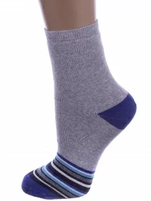 Детские махровые носки RuSocks (Орудьевский трикотаж), Д3-33492, СВЕТЛО-СЕРЫЕ МЕЛАНЖ ОПТИК