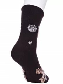 Детские махровые носки LORENZline, П4М, КОРИЧНЕВЫЕ