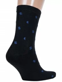 Мужские носки Альтаир, С3, ЧЕРНЫЕ с синим