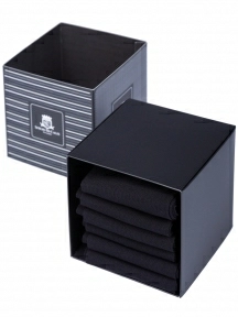 Набор мужских носков из мерсеризованного хлопка, 6 пар (ТМ Sergio di Calze), PG-17SC6-6, ЧЕРНЫЕ