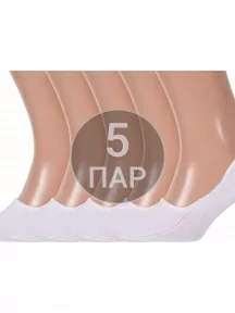 Комплект из 5 пар мужских подследников Брестские (БЧК), 5-18С2322, рис. 000, БЕЛЫЕ