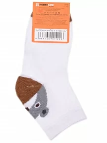 Детские носки Hobby Line, Ндх3567, БЕЛО-СЕРЫЕ