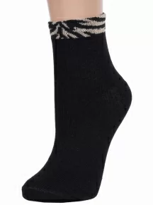 Женские носки Альтаир, А210, ЧЕРНЫЕ, рис. Зебра