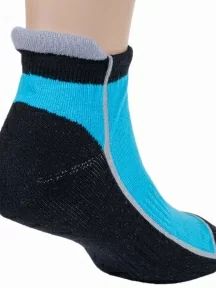 Комплект из 3 пар детских носков с махровым следом ХОХ, 3-SPD-12, ЧЕРНО-БИРЮЗОВЫЕ