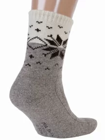 Носки из 100% монгольской шерсти (Монголка), 01108, СЕРЫЕ