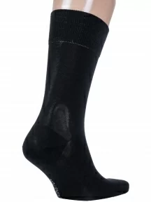 Мужские носки из мерсеризованного хлопка Grinston socks (PINGONS), 15D3, ЧЕРНЫЕ