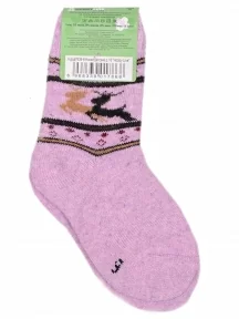 Детские теплые махровые носки Hobby Line, Ндад7639-6, СИРЕНЕВЫЕ