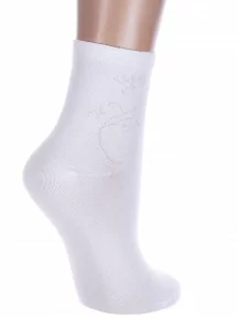 Женские носки Hobby Line, Нжх337, БЕЛЫЕ