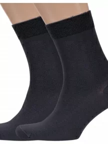 Комплект из 2 пар мужских носков RuSocks (Орудьевский трикотаж), 2-М-1134, ТЕМНО-СЕРЫЕ