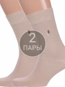Комплект из 2 пар мужских носков Брестские (БЧК), 2-14с2122, рис. 464, ПЕСОЧНЫЕ