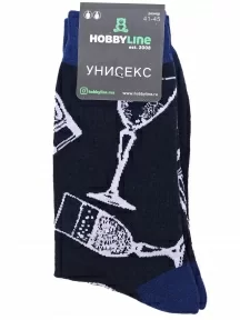 Носки унисекс Hobby Line, нус80129-01-20, ТЕМНО-СИНИЕ