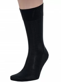 Мужские носки из 100% мерсеризованного хлопка Sergio Di Calze (PINGONS), 15SC1, ЧЕРНЫЕ