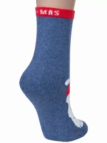 Женские носки RuSocks (Орудьевский трикотаж), Ж3-13849, рис. 03, ДЖИНСОВЫЕ