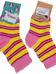 Детские махровые носки Альтаир, С114, ЖЕЛТО-РОЗОВЫЕ