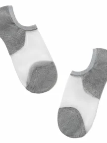 Женские ультракороткие носки Conte, 18С-4СП, рис. 000, СЕРЫЕ