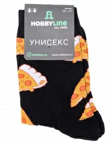 Носки унисекс Hobby Line, нус80128-04-01-08, ЧЕРНЫЕ