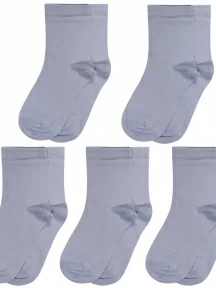 Комплект из 5 пар детских носков LORENZLine, 5-Л33, СЕРЫЕ