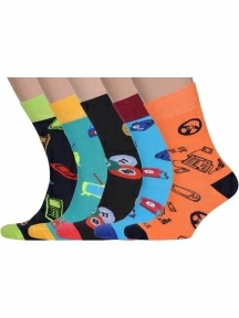 Набор из 5 пар мужских носков MSCLUB №М5564, ВИ5-НМ5564, микс 1