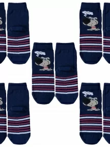 Комплект из 5 пар детских носков НАШЕ Смоленской чулочной фабрики, 5-222С11, рис. 2, ТЕМНО-СИНИЕ №3-1