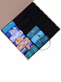 Набор из 20 пар мужских носков MSCLUB №М29, ВИМ20-29, микс "МОРЕ"