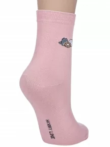 Женские носки Hobby Line, Нжх334-8, РОЗОВЫЕ