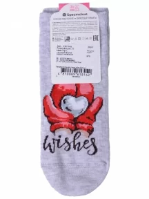 Женские носки Брестские (БЧК), 21С1145, рис. 679 СВЕТЛО-СЕРЫЕ МЕЛАНЖ