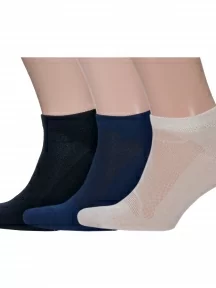 Комплект из 3 пар бамбуковых носков Grinston socks (PINGONS), 3-15D33, микс 5