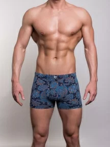 Мужские бамбуковые трусы-боксеры SD (by Salvador Dali), SD2042-2, СИНИЕ
