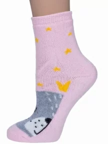 Детские махровые носки "НАШЕ" Смоленской чулочной фабрики, 232С10, рис. 17, РОЗОВЫЕ №24