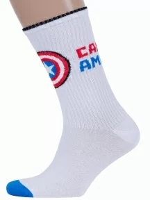 Мужские носки Marvel DiWaRi, 19С-222СПМ, рис. 176, БЕЛЫЕ