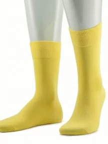 Мужские носки из мерсеризованного хлопка Sergio Di Calze (PINGONS), 17SC6, ЖЕЛТЫЕ