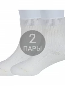 Комплект из 2 пар детских носков Гамма, 2-С1583, КРЕМОВЫЕ