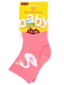 Детские махровые носки Брестские (БЧК), 14С3060, рис. 064, ПЕРСИКОВЫЕ