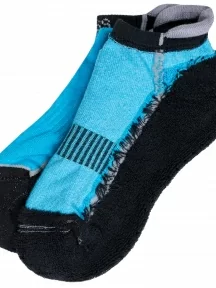 Детские спортивные носки с махровым следом ХОХ, SPD-12, ЧЕРНО-БИРЮЗОВЫЕ
