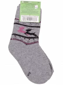 Детские теплые махровые носки Hobby Line, Ндад7639-6, СЕРЫЕ