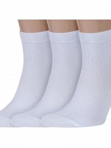 Комплект из 3 пар мужских носков Брестские (БЧК), 3-14С2124, рис. 000, БЕЛЫЕ