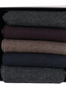 Набор из 5 пар мужских хлопковых носков (ТМ Sergio di Calze), PG-15SC3-5, микс