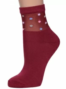 Женские носки LORENZline, Д132, БОРДОВЫЕ