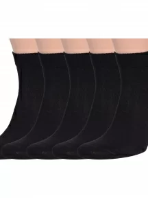 Комплект из 5 пар мужских носков Брестские (БЧК), 5-14С2124, рис. 000, ЧЕРНЫЕ