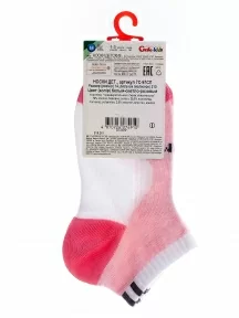 Детские спортивные носки Conte kids, 7С-97СП, рис. 310, БЕЛЫЕ СО СВЕТЛО-РОЗОВЫМ