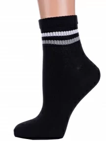 Детские спортивные носки LORENZline, П19, ЧЕРНО-СЕРЫЕ