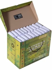 Набор из 100 пар мужских носков "Бизнес" (RuSocks / Орудьевский трикотаж), РуС-100, белые