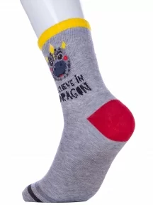 Детские спортивные носки «Красная ветка», С-2168, СЕРЫЕ