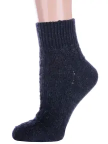 Женские полушерстяные носки RuSocks (Орудьевский трикотаж) ЧЕРНЫЕ (Ж-23801)