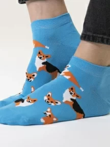 Короткие носки unisex St. Friday Socks, 742-3, "Немного корги"