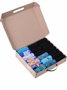 Набор из 20 пар мужских носков MSCLUB №М29, ВИМ20-29, микс "МОРЕ"