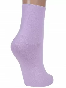 Комплект из 3 пар женских носков без резинки ХОХ, 3-G-1406, СИРЕНЕВЫЕ