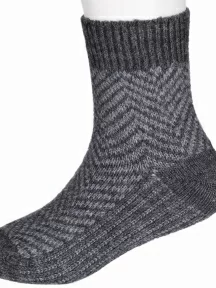 Комплект из 3 пар детских полушерстяных носков RuSocks (Орудьевский трикотаж), 3-Д-382, ТЕМНО-СЕРЫЕ