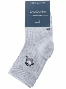 Детские носки RuSocks (Орудьевский трикотаж), Д3-130096М, рис. 02, СВЕТЛО-СЕРЫЕ