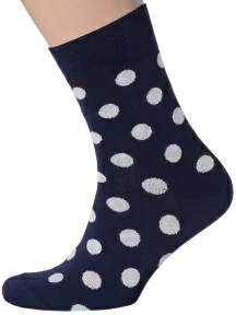 Мужские носки фабрики VIRTUOSO, ВиМ-01, СИНЕ-КРЕМОВЫЕ